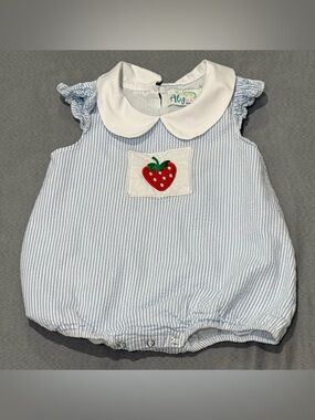 Embroidered strawberry bubble